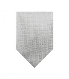 Burberry Beige Classic Plaid Print Silk Tie