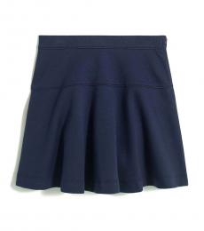 Girls Navy Uniform Ponte Skirt
