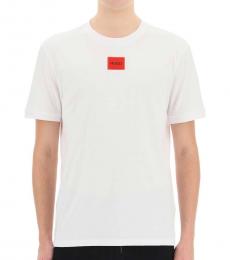 Hugo Boss White Front Logo T-Shirt