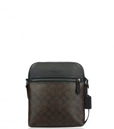 Coach Brown/Black Houston Medium Crossbody
