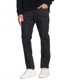 True Religion Black Geno Relaxed Slim Fit Jeans