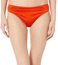 Stella McCartney Orange Draped Classic Bikini Bottom