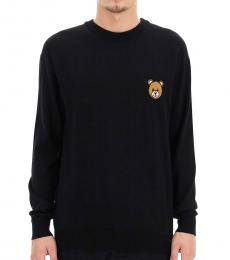 Moschino Black Teddy Logo Sweater