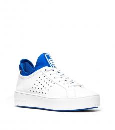 Michael Kors White Blue Ace Sneakers