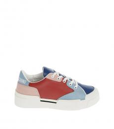 Love Moschino Multicolor Lace Up Sneakers
