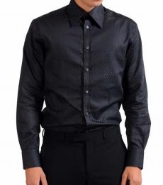 Versace Collection Black Printed Dress Shirt