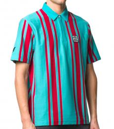 Diesel Turquoise Logo Embroidery Polo
