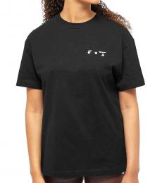 Off-White Black Logo Cotton T-Shirt