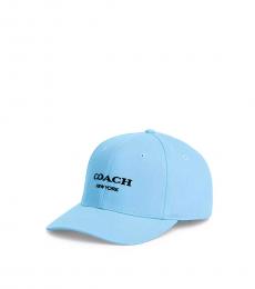 Coach Light Blue Embroidered Baseball Hat