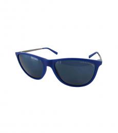 Armani Exchange Matte Electric Blue Sunglasses