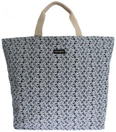 Dolce & Gabbana Light Blue Car Print Large Tote