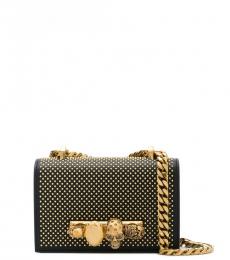 Alexander McQueen Black Embellished Mini Crossbody