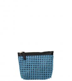 Blue Sky Perforated Clutch
