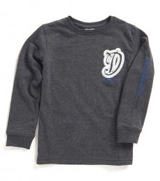 Diesel Little Boys Dark Heather Cursive Logo T-Shirt