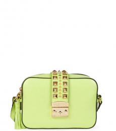 Mario Valentino Lime Lila Palmellato Small Crossbody
