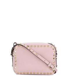 Valentino Garavani Baby Pink Rockstud Small Crossbody