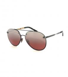 Burberry Metal-Pink Mirror Sunglasses