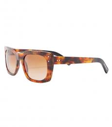 Burberry Spotted Tortoise Square Sunglasses