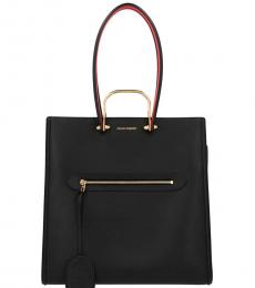Alexander McQueen Black The Tall Story Large Tote