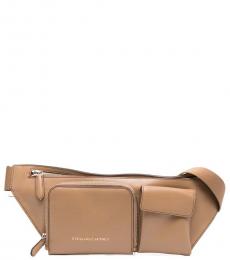 Stella McCartney Beige Solid Large Crossbody Bag