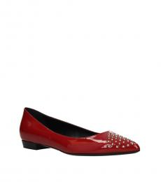 Red Patent Leather Ballerinas