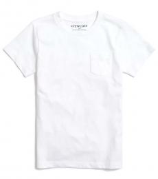 J.Crew Boys White Jersey Pocket T-Shirt
