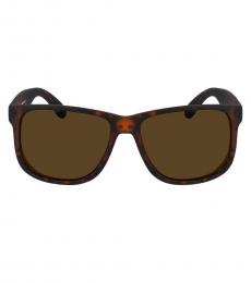 Cole Haan Matte Brown Square Sunglasses 