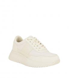 Calvin Klein White Platform Casual Sneakers