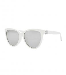 Moncler White Butterfly Sunglasses