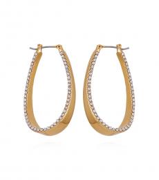 Vince Camuto Golden Scoop Pave Drop Earrings