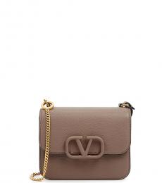 Valentino Garavani Brown Vsling Small Shoulder Bag