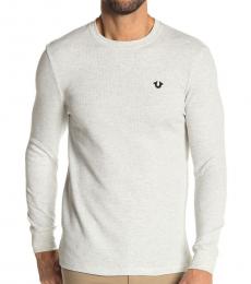 Light Grey Long Sleeve Horseshoe T-Shirt