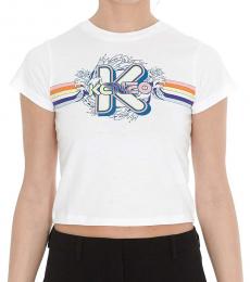 Kenzo White Sportmix Logo Print T-Shirt