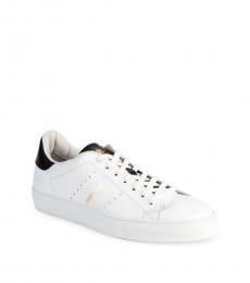 Roberto Cavalli White Firenze Leather Sneakers