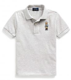 Ralph Lauren Little Boys Andover Heather Preppy Bear Polo