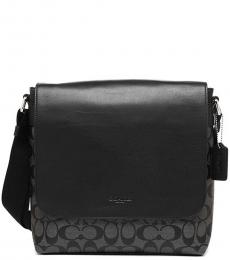 Coach Black Charles Large Messenger Bag
