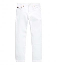 Ralph Lauren Little Boys White Sullivan Slim Stretch Jeans