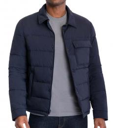 Navy Blue Beauvais Quilted Puffer Jacket