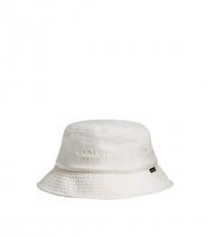 Coach White Denim Bucket Hat