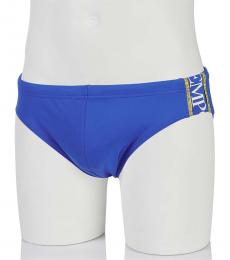 Emporio Armani Royal Blue Logo Swimwear