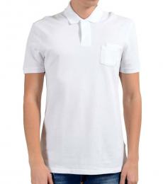 Versace Collection White Pocket Short Sleeve Polo