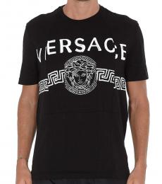 Versace Black Graphic Logo T-Shirt