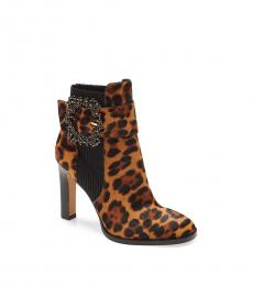 Karl Lagerfeld Leopard Print Vania Boots