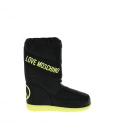 Love Moschino Black Logo Ankle Boots