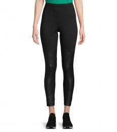 BCBGMaxazria Black Colorblock Stretch Leggings