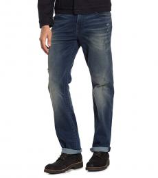 True Religion Dark Blue Rocco Relaxed Straight Fit Jeans