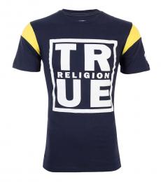 True Religion Dark Blue Square Football T-Shirt
