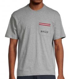 Bally Grey Logo Heathered T-Shirt