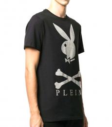 Philipp Plein Black Crystals Bunny T-Shirt