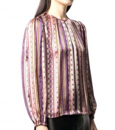 Tory Burch Multicolor Wandering Stripes Blouse